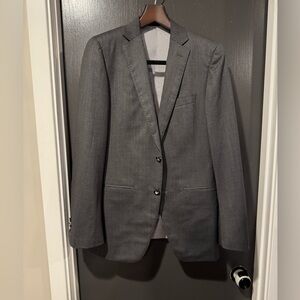 Luxury Bespoke Grey Suit- Vitale Barberis Canonico Super 110’s-Trunk Club Custom